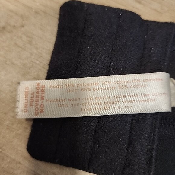 Cacique Unlined Full Coverage No Wire Bra 48D Black Wireless - Picture 4 of 4